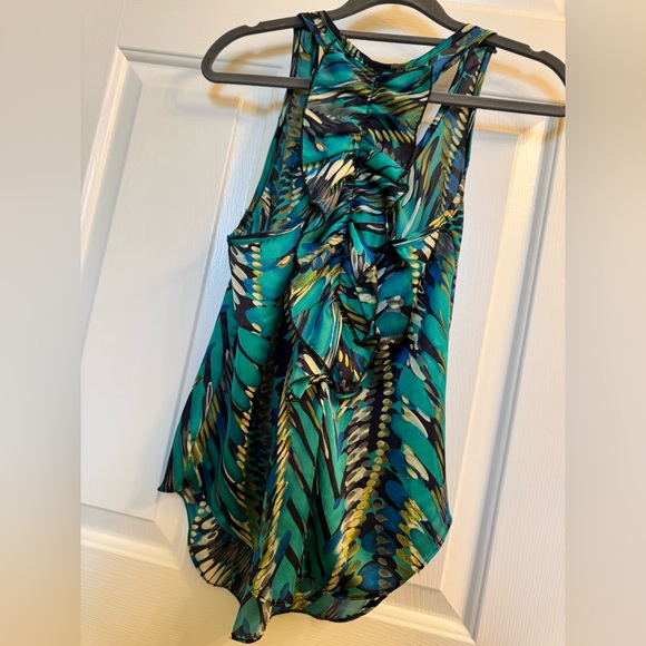 Girl Talk Colorful Top with Ruffle Detail in Back, Size Small - Picture 10 of 13